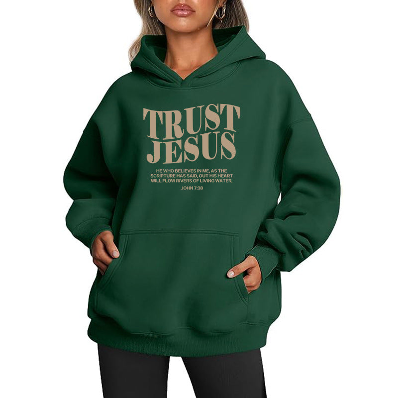 Amazon Cross-Border European and American Export Women's Clothing Surfaceized Autum New Women's Sweatshirt Hoodie with Mouth