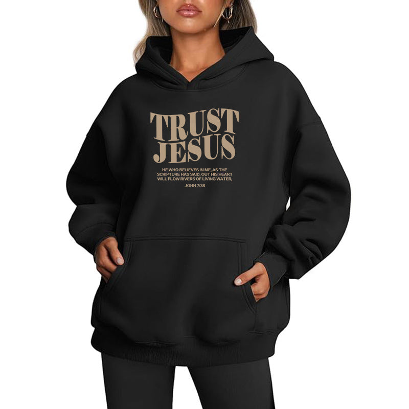 Amazon Cross-Border European and American Export Women's Clothing Surfaceized Autum New Women's Sweatshirt Hoodie with Mouth