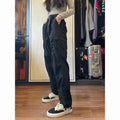 Women's Outdoor Quick-Dry Pants Windproof Waterproof Sports Hiking Pants Fleece-Lined Thickened American-Style Cargo Pants Functional Windbreaker Pants