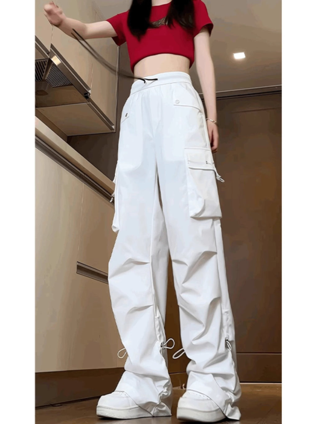 Black Overalls Women's 2025 New Spring and Summer Loose Slimming High Street Mountaineering Summer plus size Pants