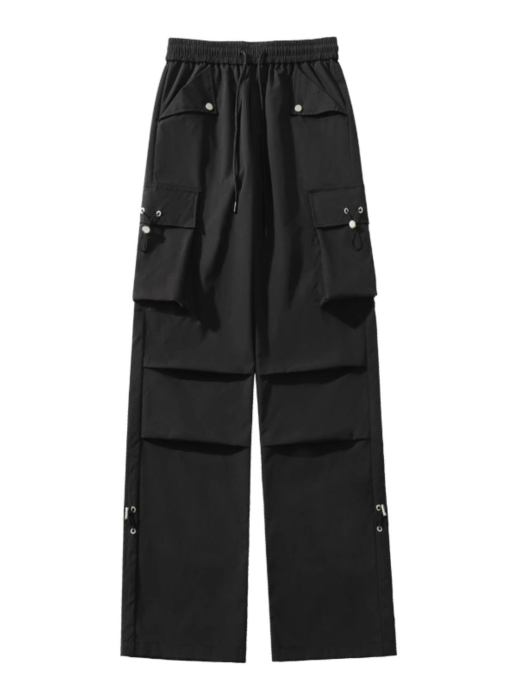 Black Overalls Women's 2025 New Spring and Summer Loose Slimming High Street Mountaineering Summer plus size Pants