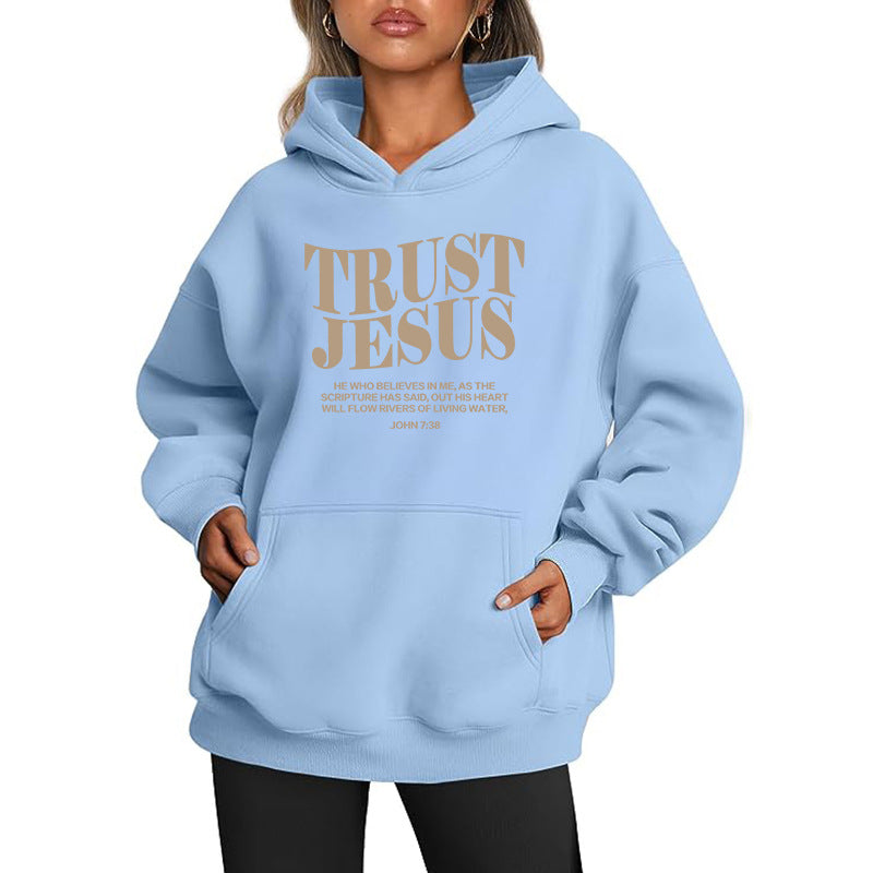 Amazon Cross-Border European and American Export Women's Clothing Surfaceized Autum New Women's Sweatshirt Hoodie with Mouth