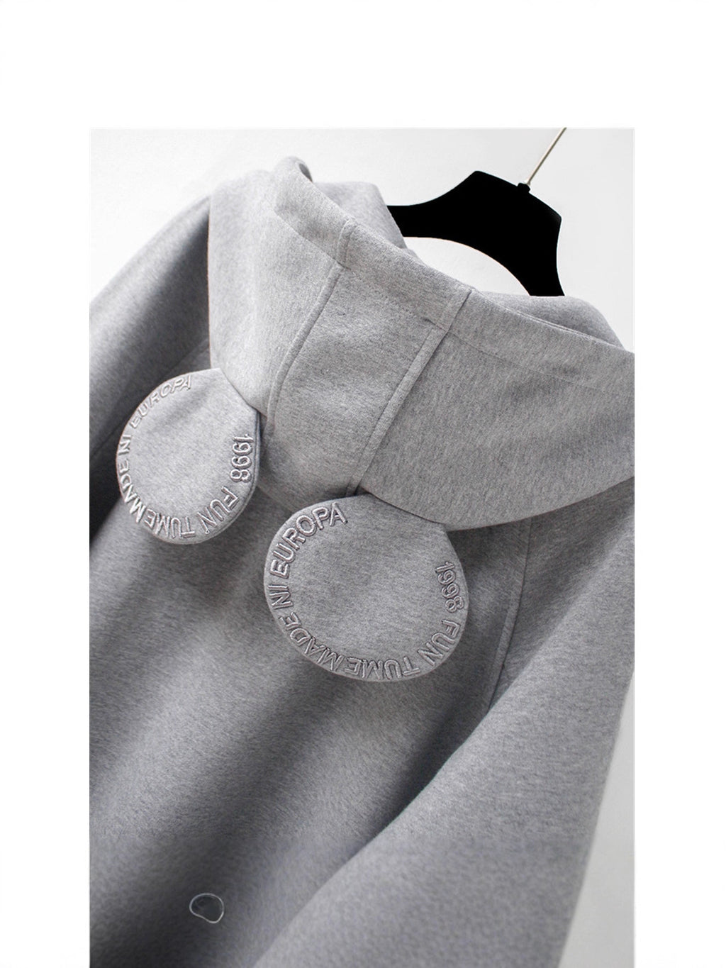 Autumn and Winter New Hooded Cardigan Zipper Sweatshirt Women's Loose Mid-Length Thin Velvet Top Jacket