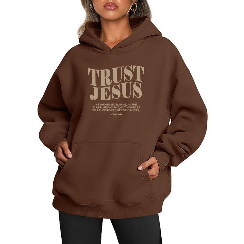 Amazon Cross-Border European and American Export Women's Clothing Surfaceized Autum New Women's Sweatshirt Hoodie with Mouth