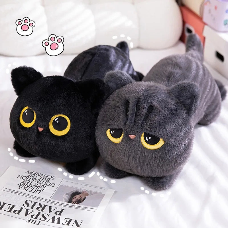 New cute plush toy for cats - adorable cat-shaped pillow, bed hugger, sleeping blanket doll, birthday gift for girls