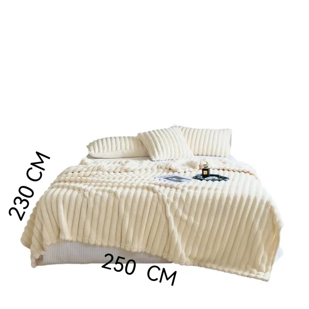 Larger Size 270*230 CM(108*92 Inch)Fleece 3S Quick Warm Blanket For Couch - Super Soft Cozy Blankets For Women, All Season Self Warm Blanket
